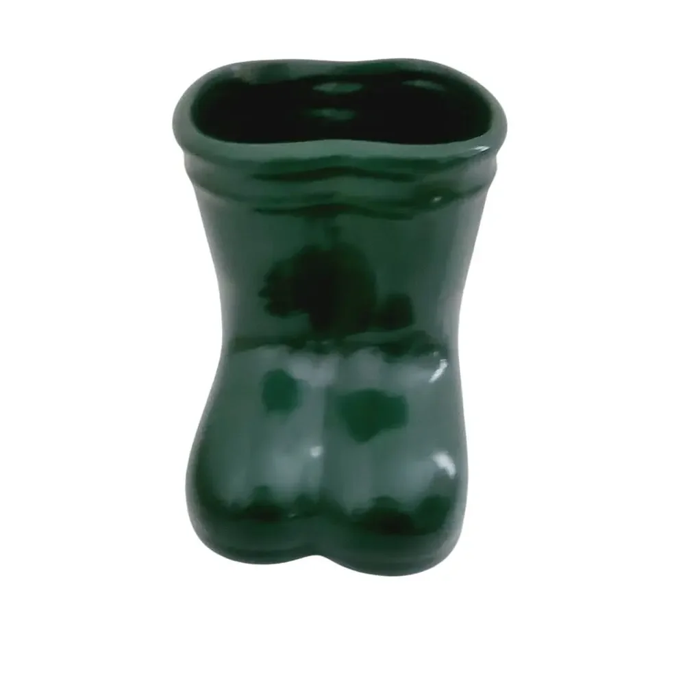 Boots green vase or gift holder